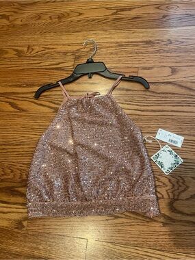 Chelsea & Violet Girls sequin top